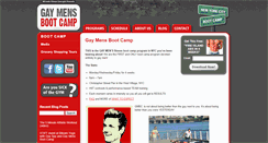 Desktop Screenshot of gaymensbootcamp.com