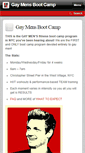 Mobile Screenshot of gaymensbootcamp.com