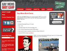 Tablet Screenshot of gaymensbootcamp.com